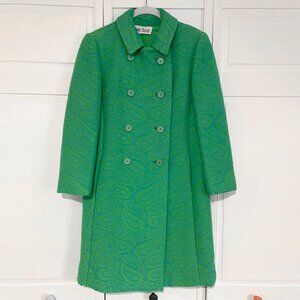 Vintage Bonwit Teller Emerald Green Coat